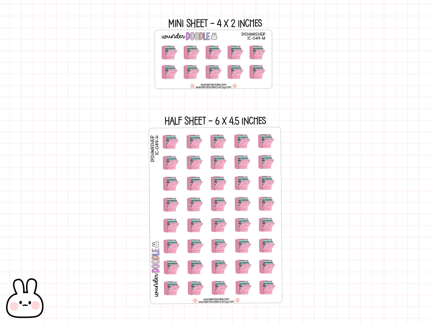 Dishwasher Planner Stickers | IC-049