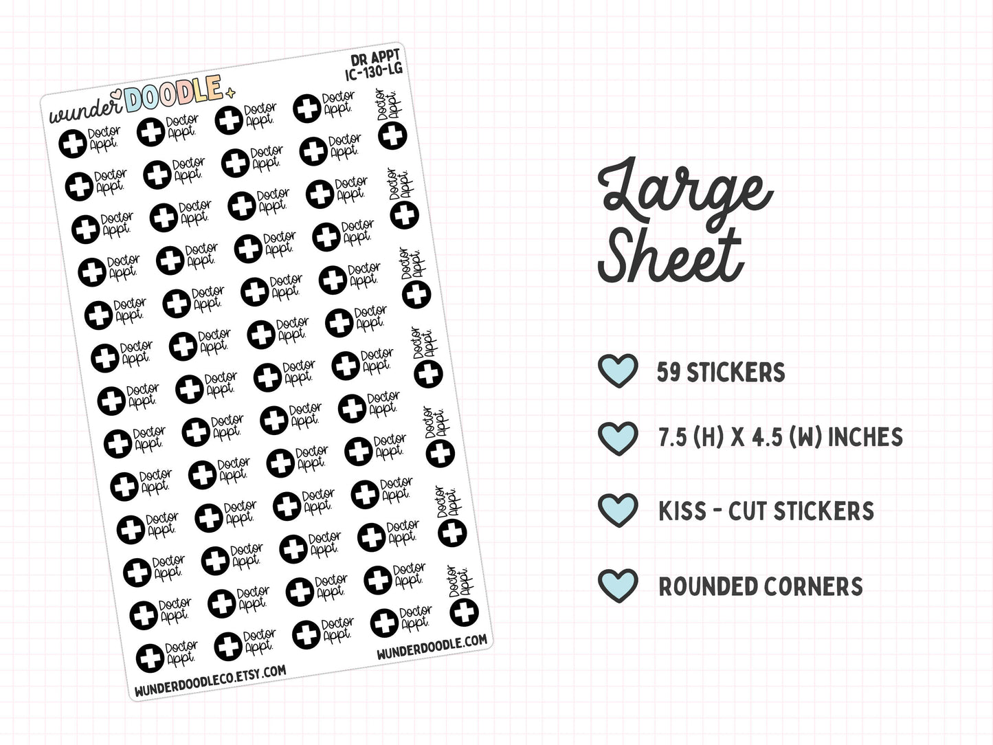 Doctor Appointment Planner Stickers | IC-130