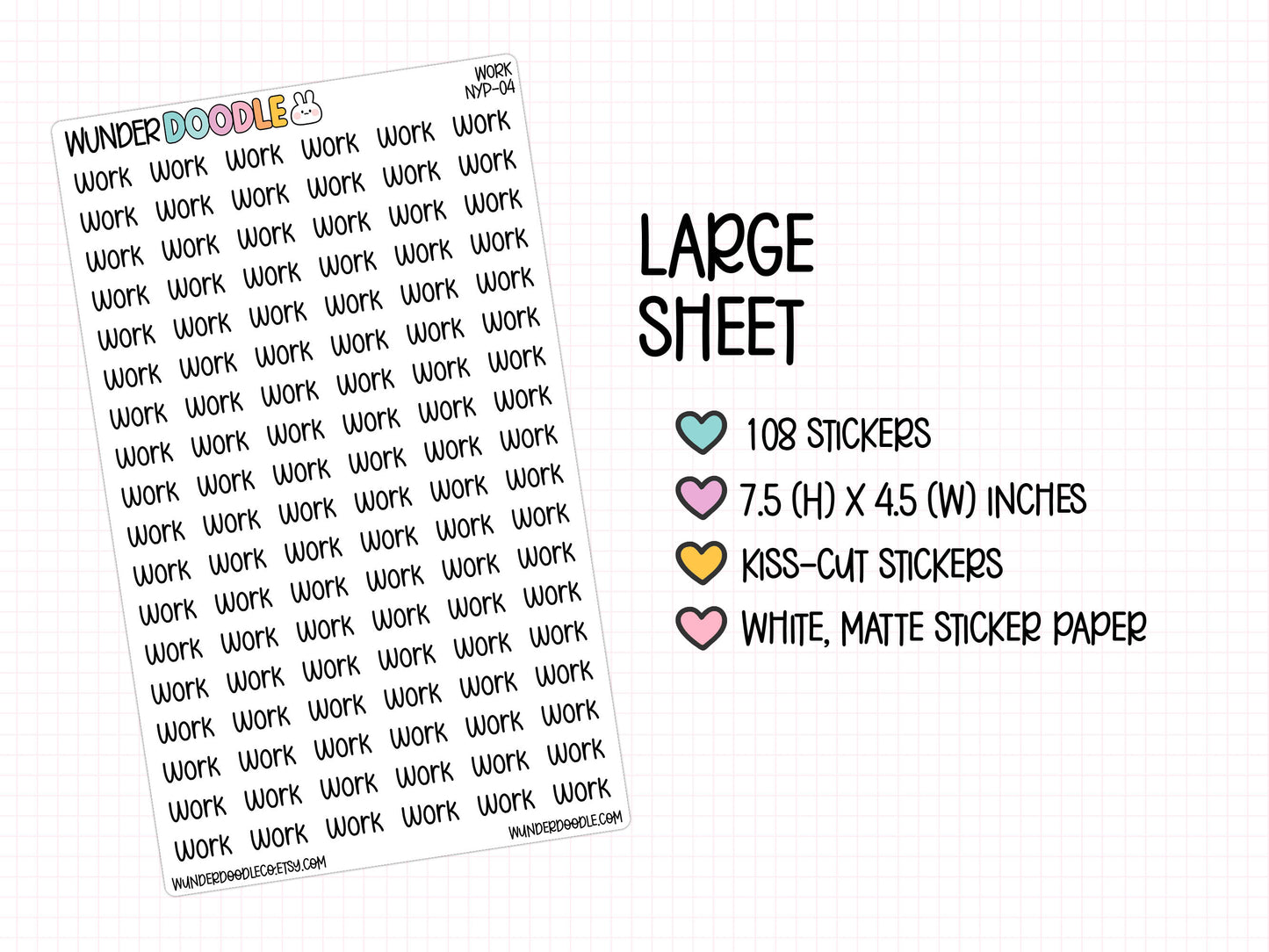 Work Planner Stickers | NYP-04