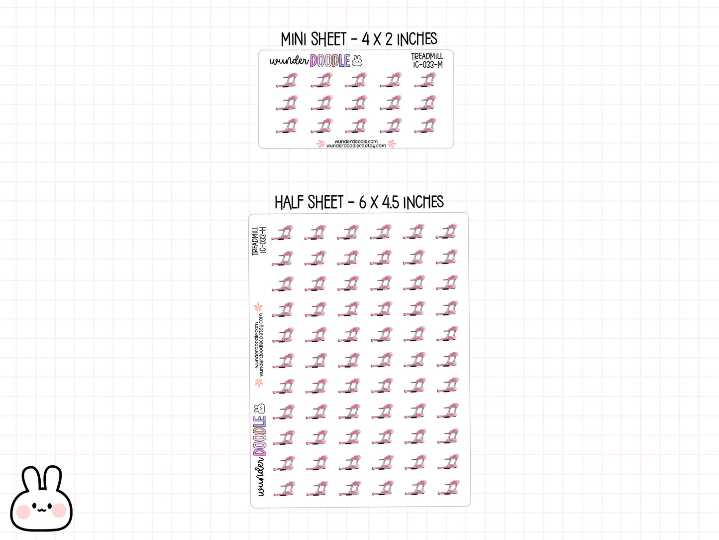 Treadmill Planner Stickers | IC-033
