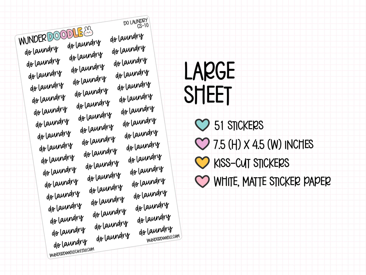 Do Laundry Planner Stickers | CS-010