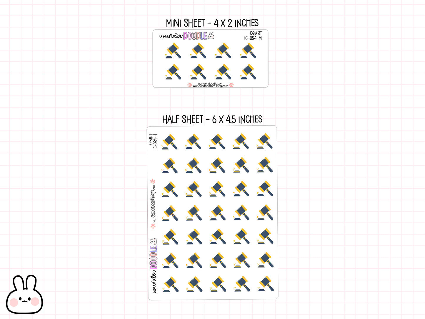 Court Planner Stickers | IC-084