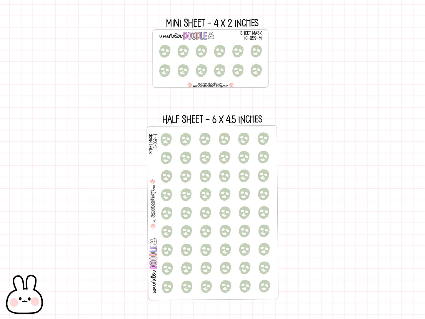 Face Mask Planner Stickers | IC-059