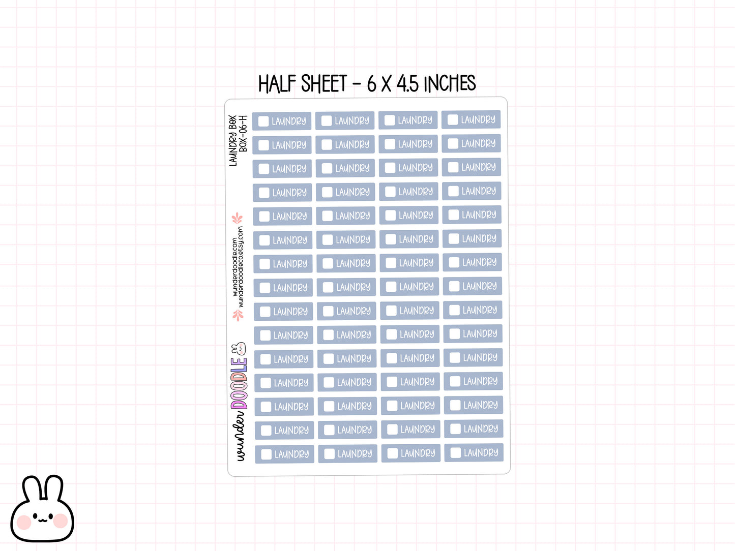 Laundry Planner Stickers | BOX-06