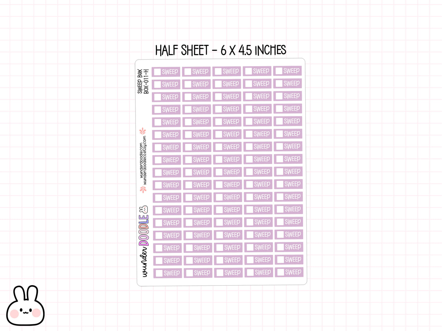 Sweep Planner Stickers | BOX-011