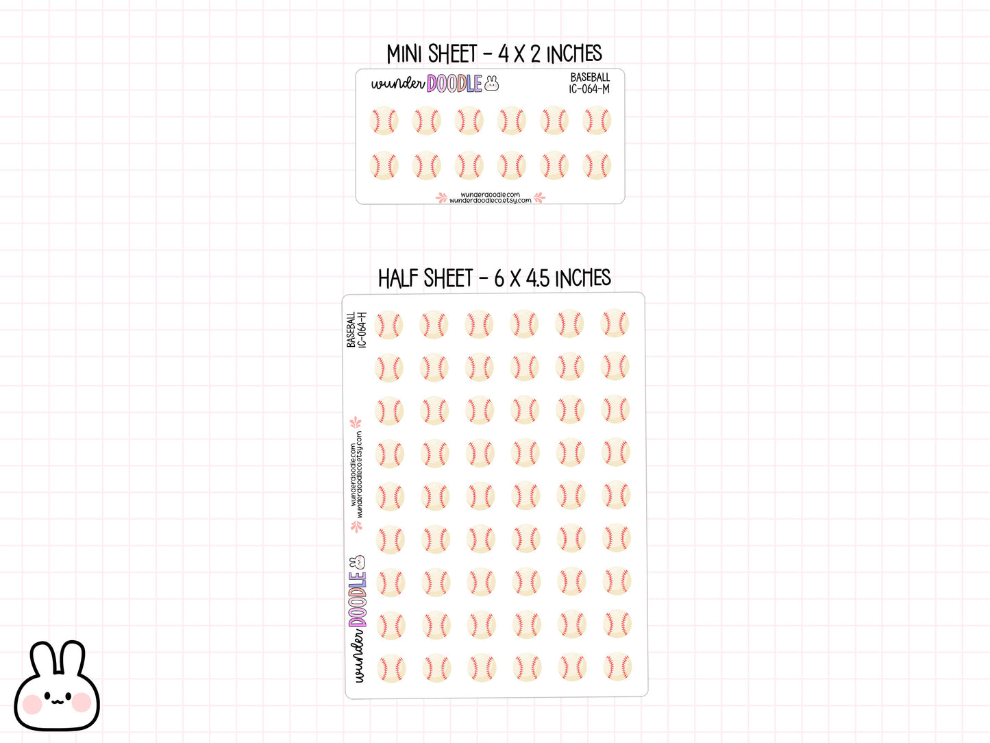 Baseball Planner Stickers | IC-064