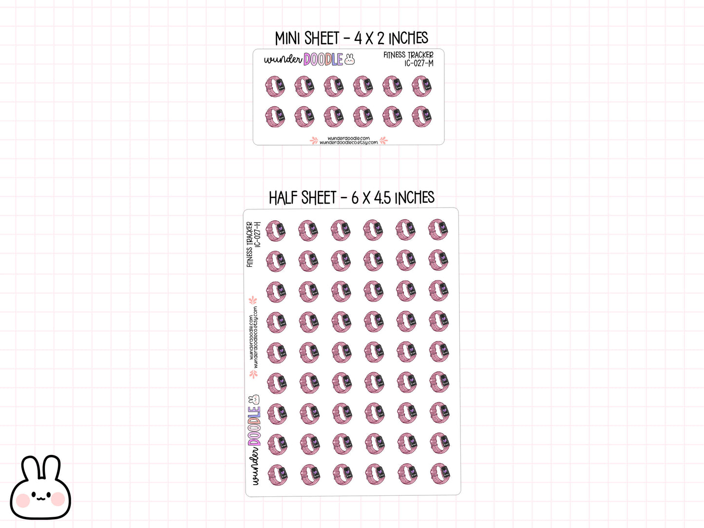 Fitness Tracker Planner Stickers | IC-027