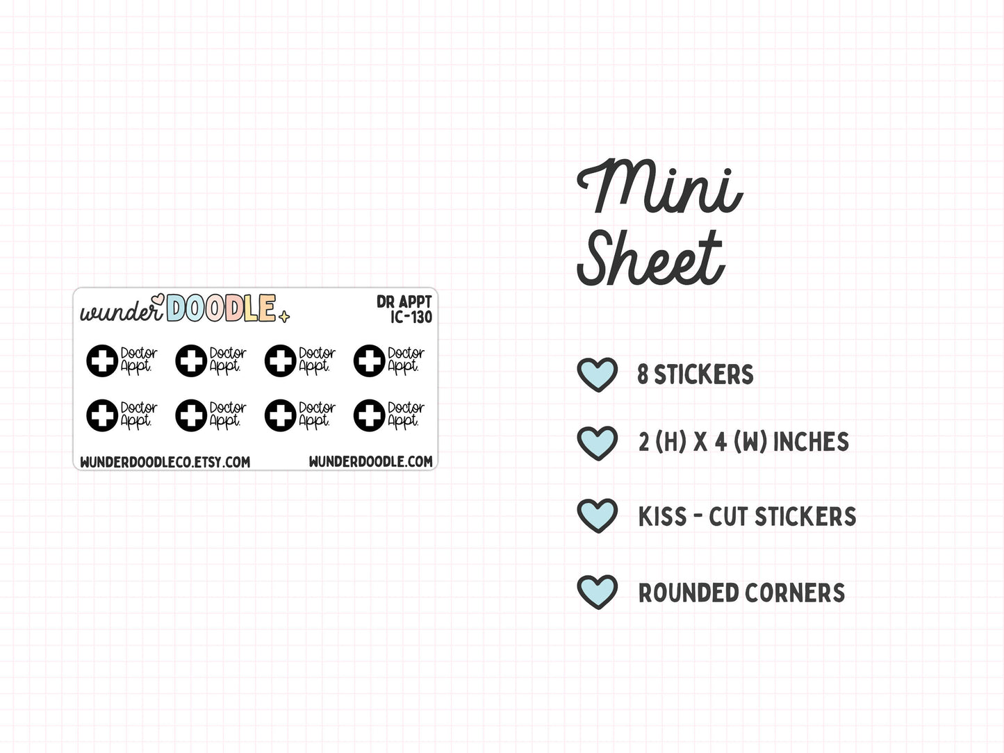 Doctor Appointment Planner Stickers | IC-130