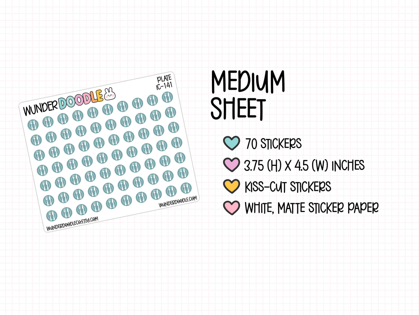 Meal Icon Planner Stickers | IC-141