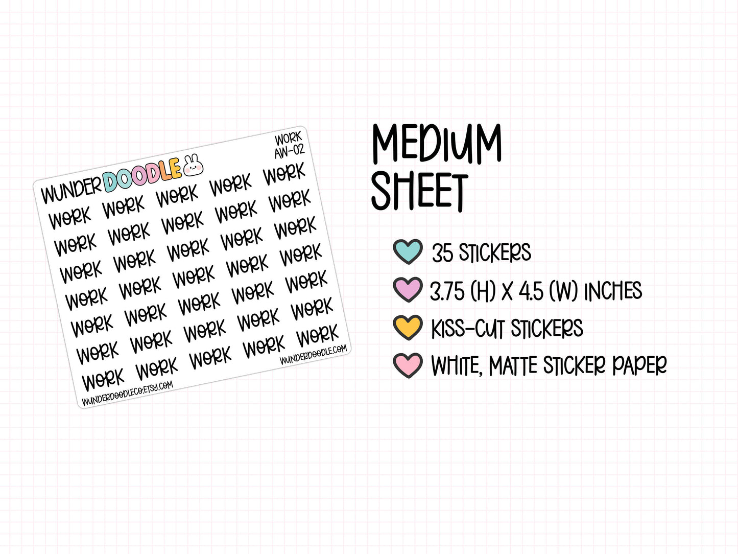 Work Planner Stickers | AW-02