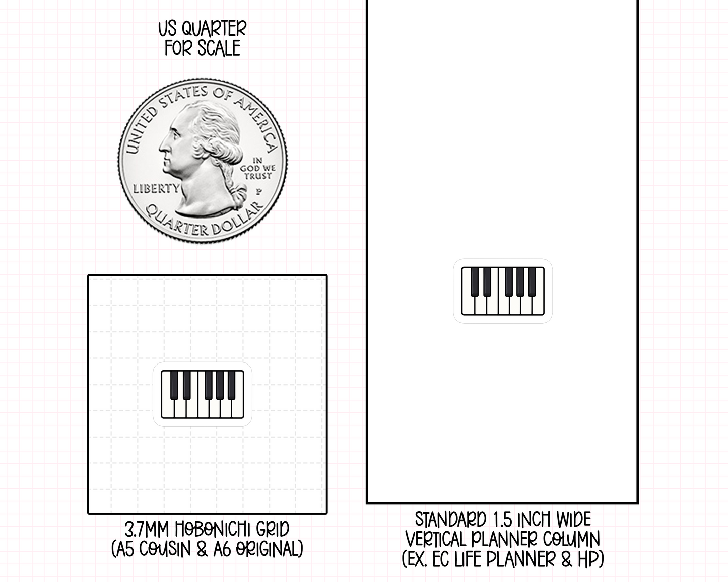 Piano Planner Stickers | IC-22