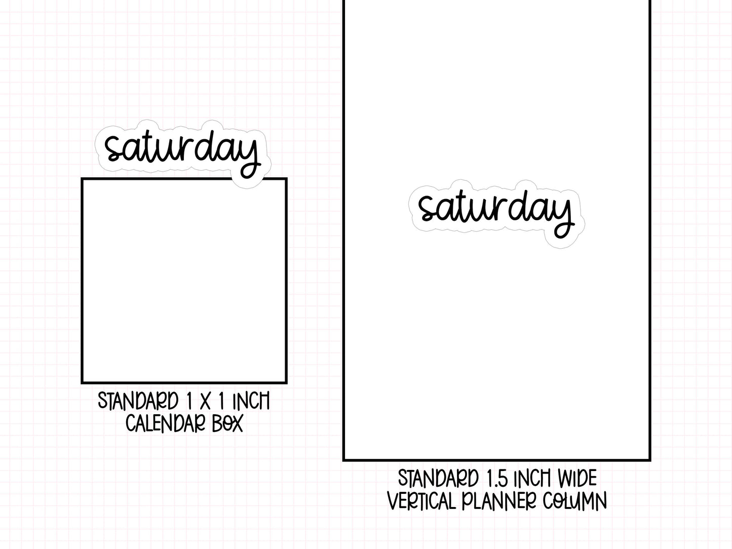 Days of the Week Planner Stickers | MS-18