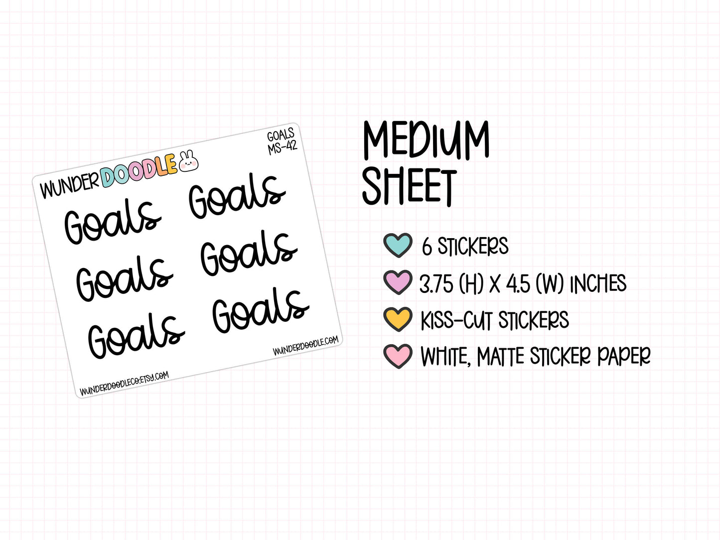 Goals Planner Stickers | MS-42