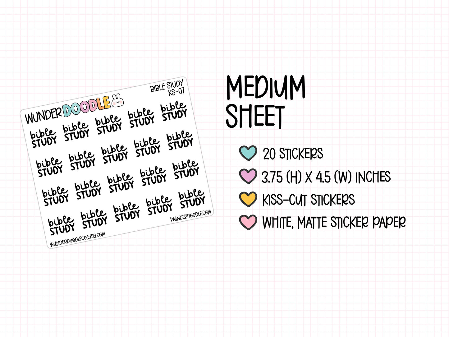 Bible Study Planner Stickers | KS-07