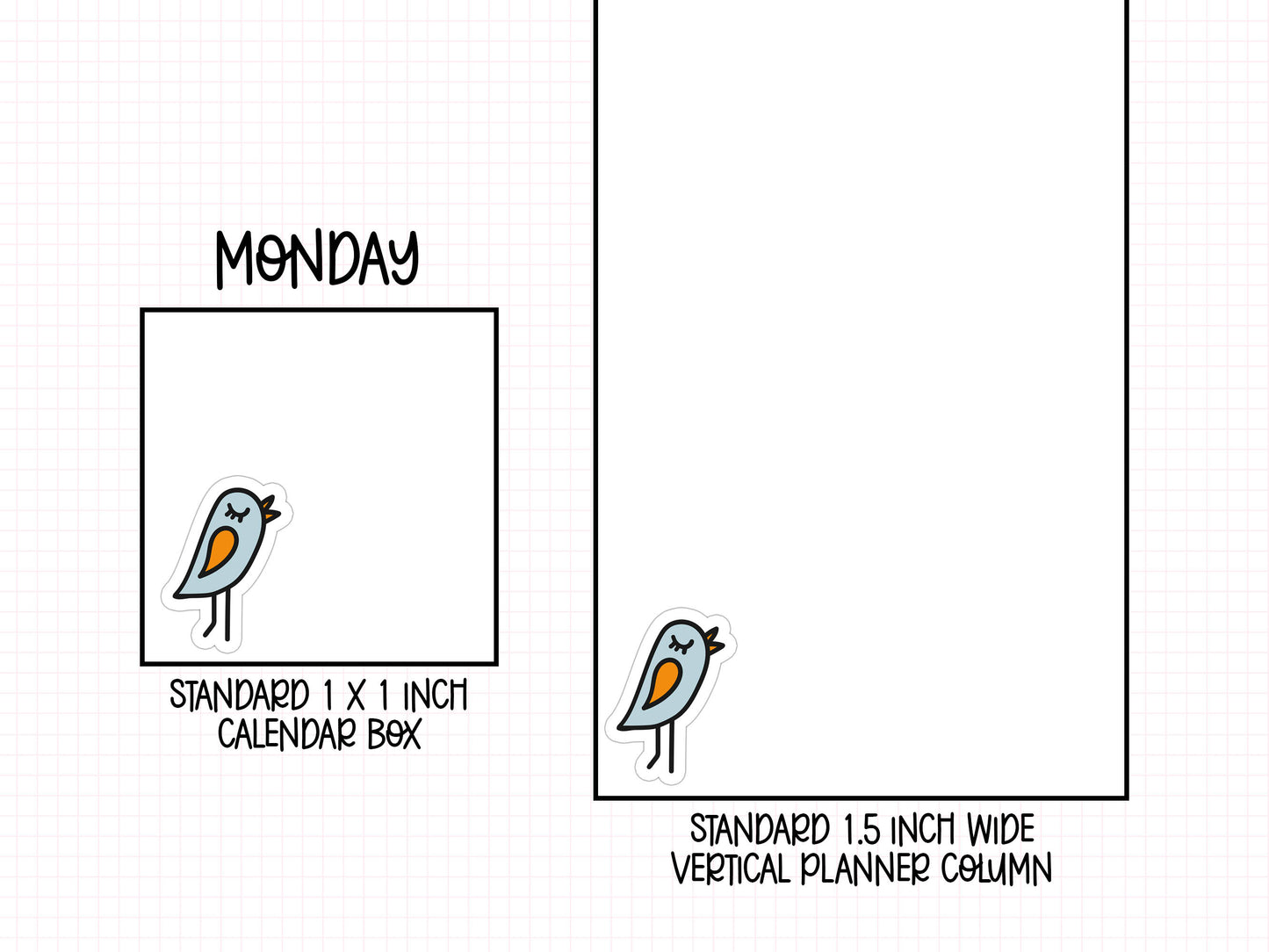 Birdie Icon Planner Stickers | IC-148