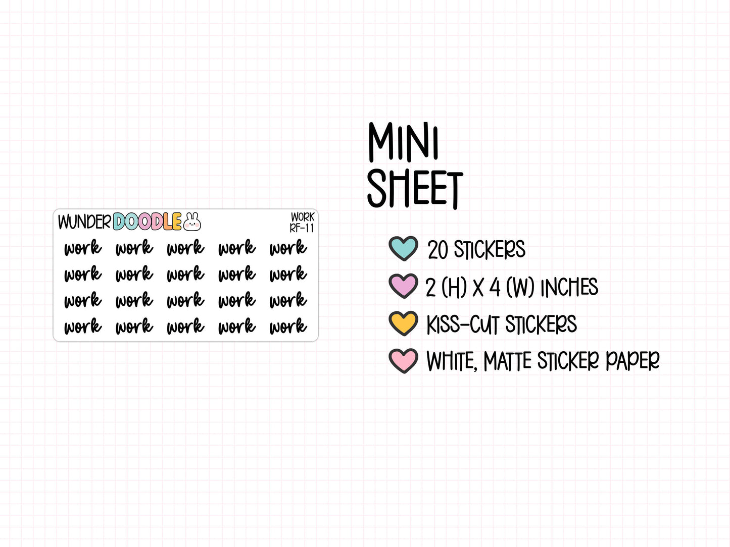 Work Planner Stickers | RF-11