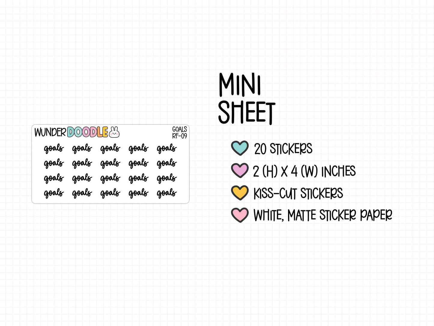 Goals Planner Stickers | RF-09