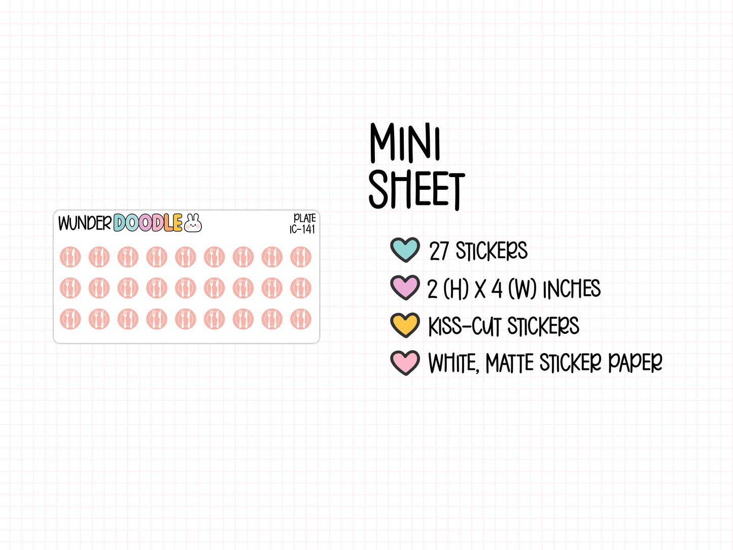 Meal Icon Planner Stickers | IC-141