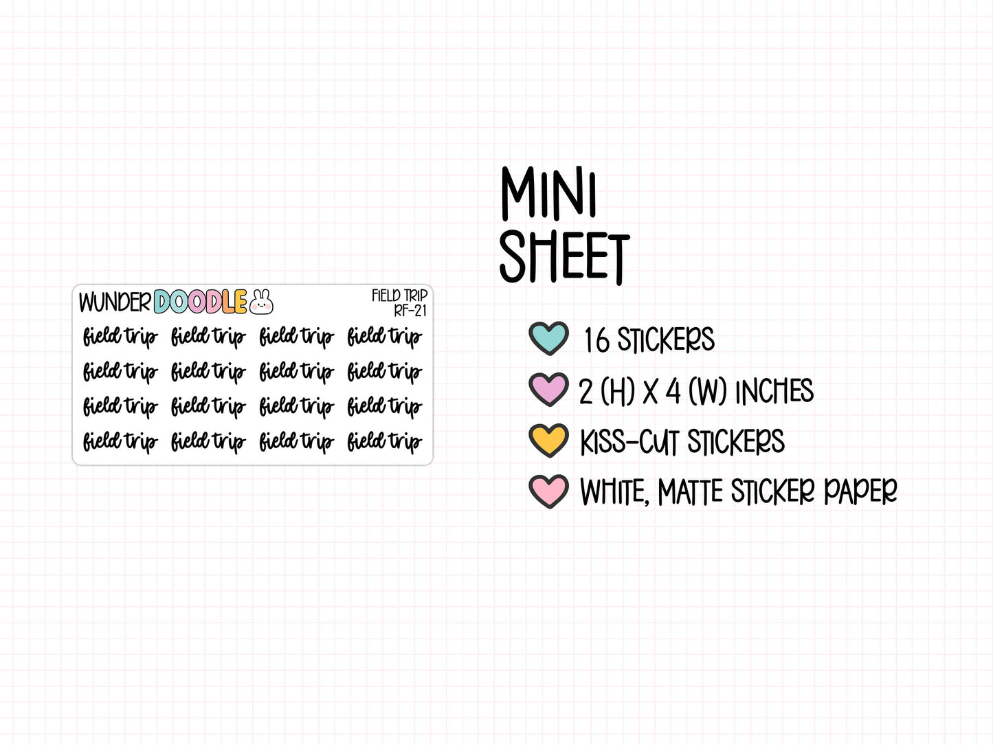 Field Trip Planner Stickers | RF-21