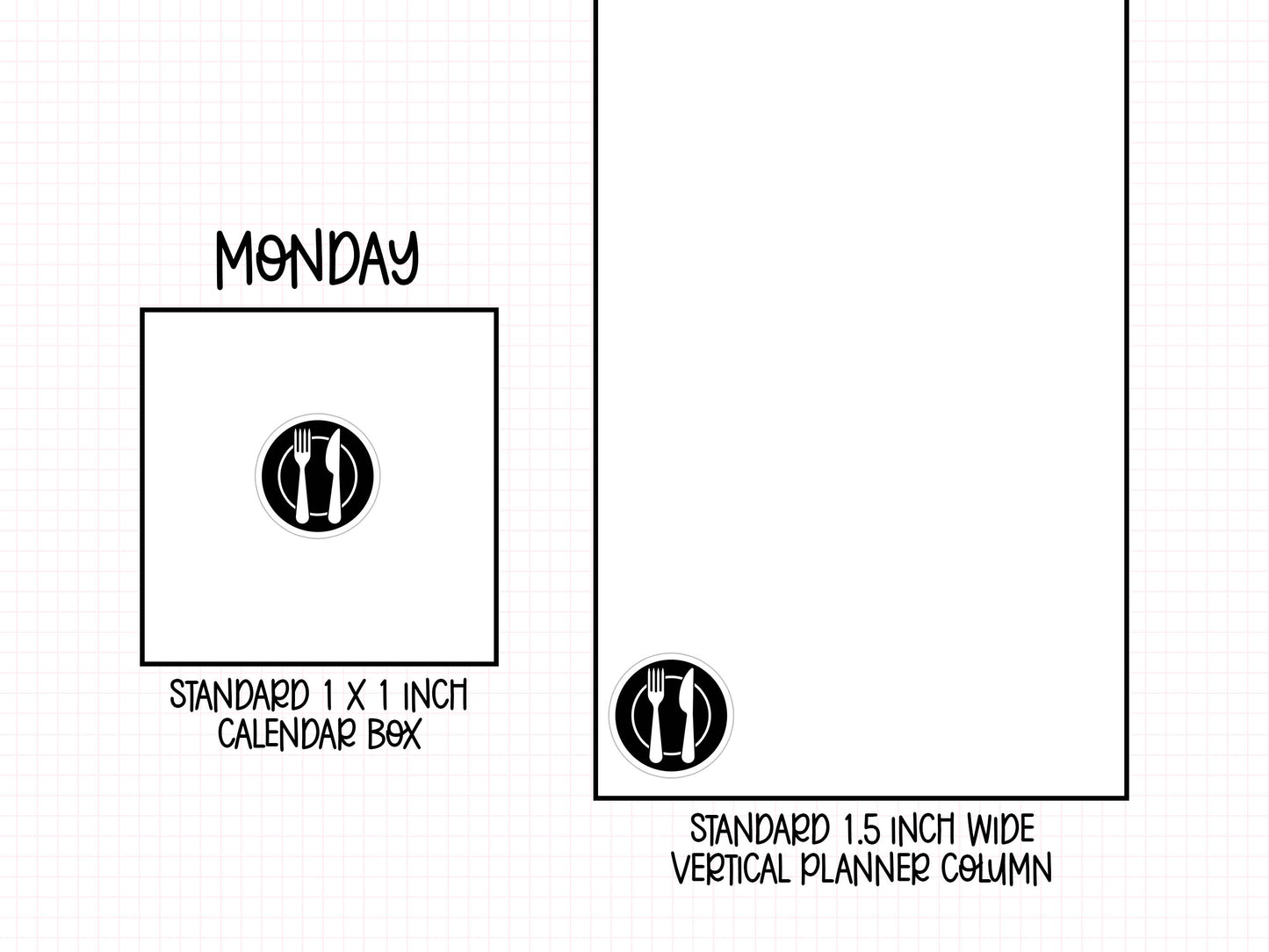 Meal Icon Planner Stickers | IC-141