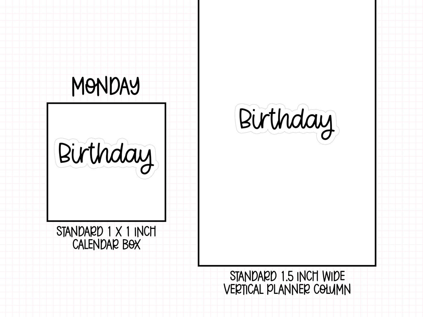 Birthday Planner Stickers | MS-28