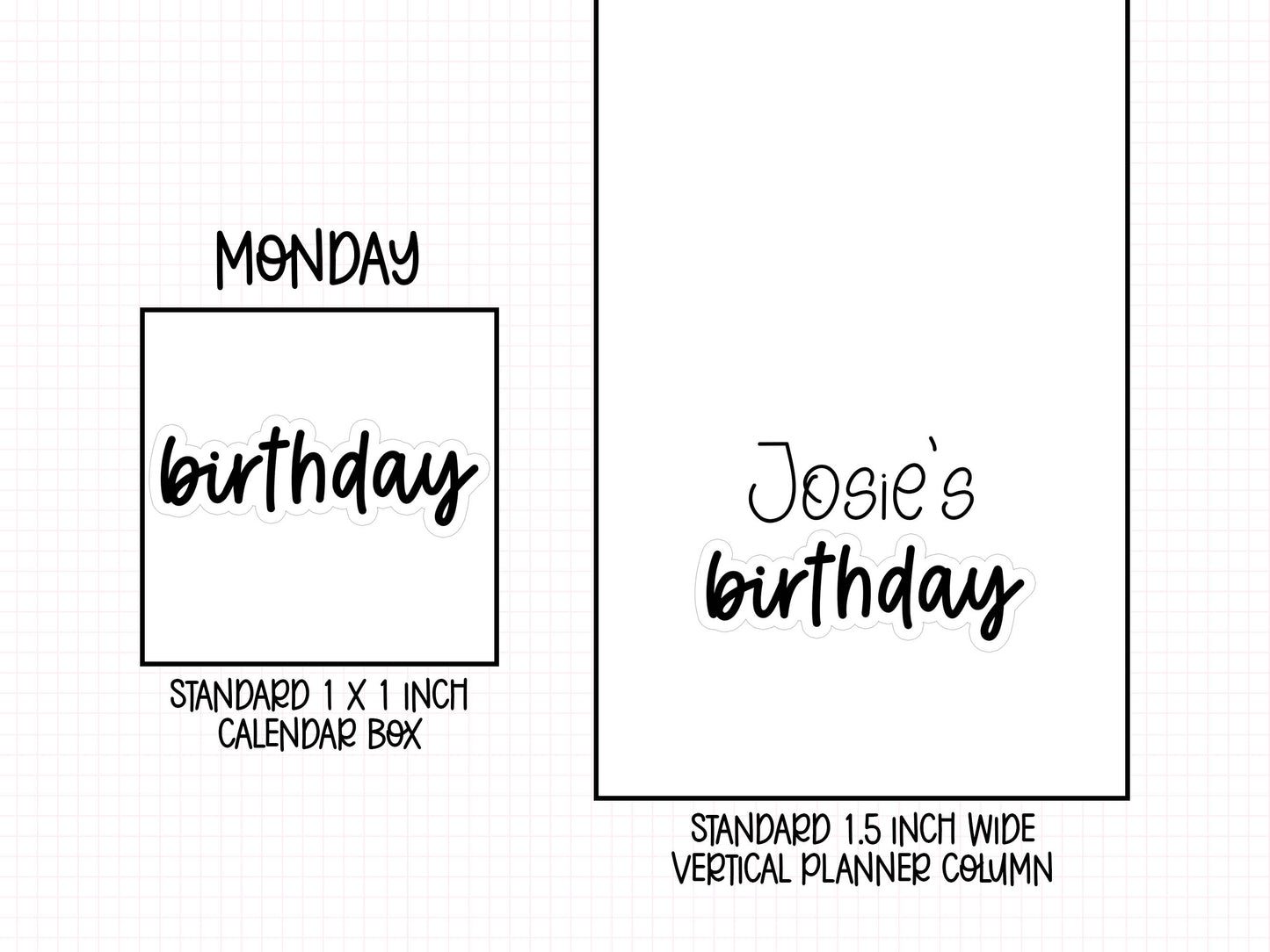 Birthday Planner Stickers | CS-03