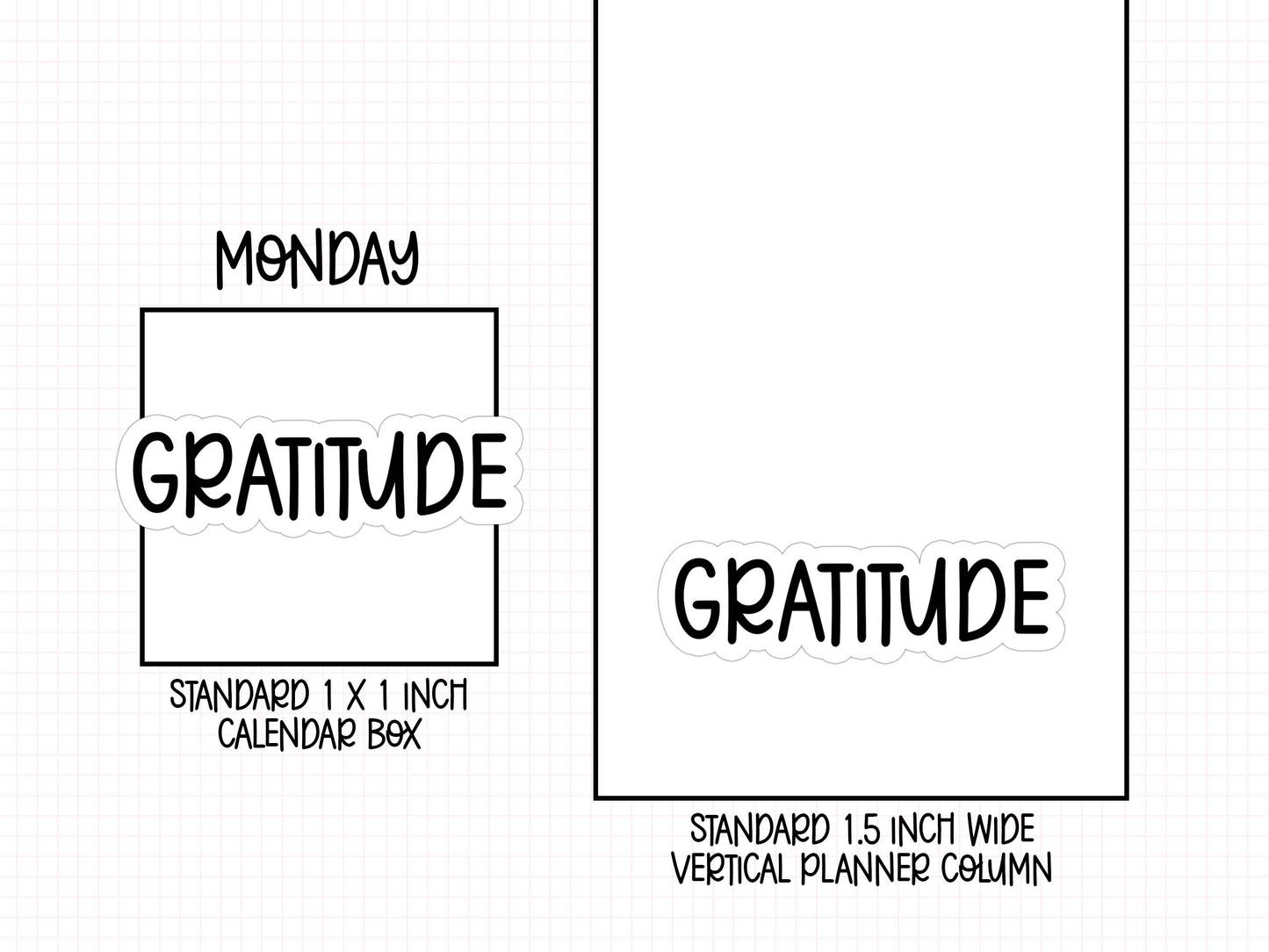 Gratitude Planner Stickers | AW-13