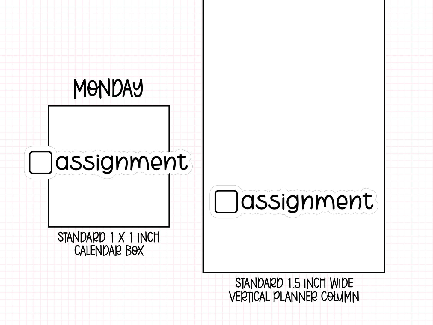 Assignment Planner Stickers | LR-28