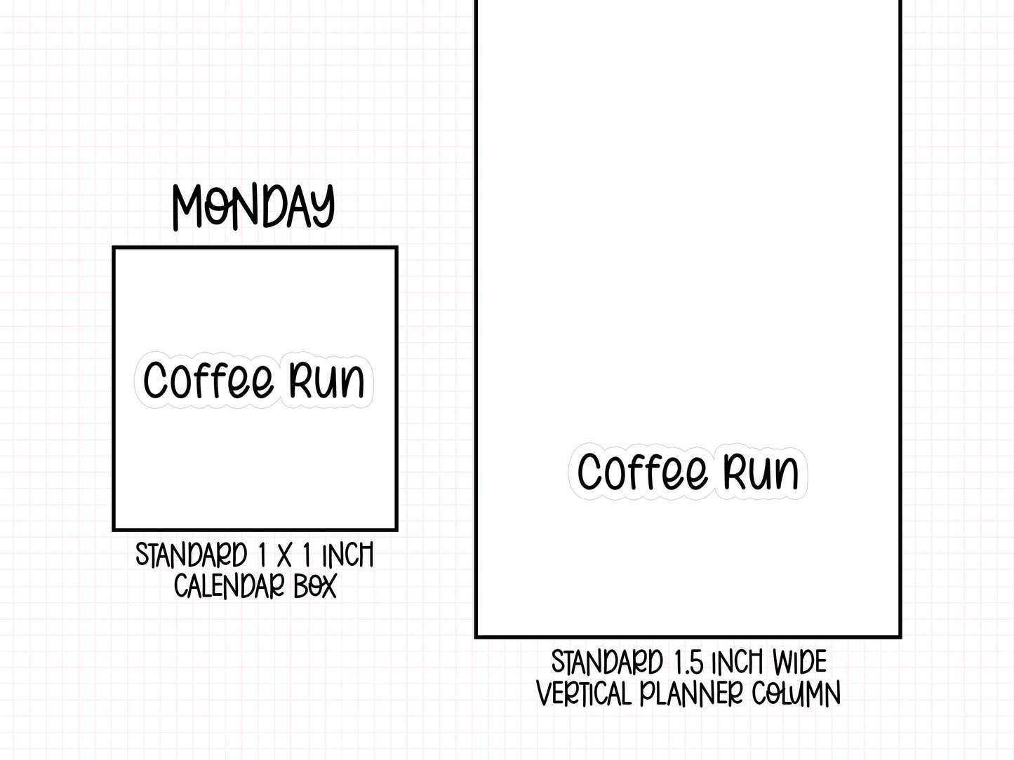 Coffee Run Planner Stickers | NYP-01