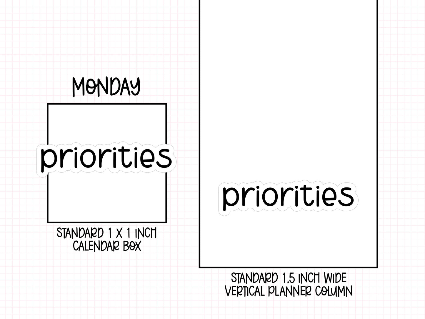 Priorities Planner Stickers | LR-08