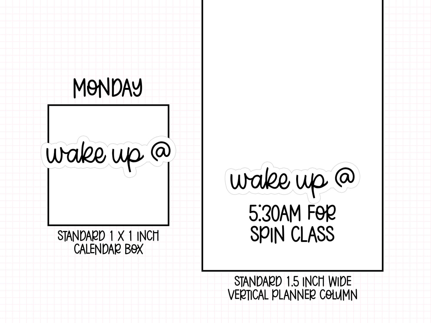 Wake Up @ Planner Stickers | MS-29