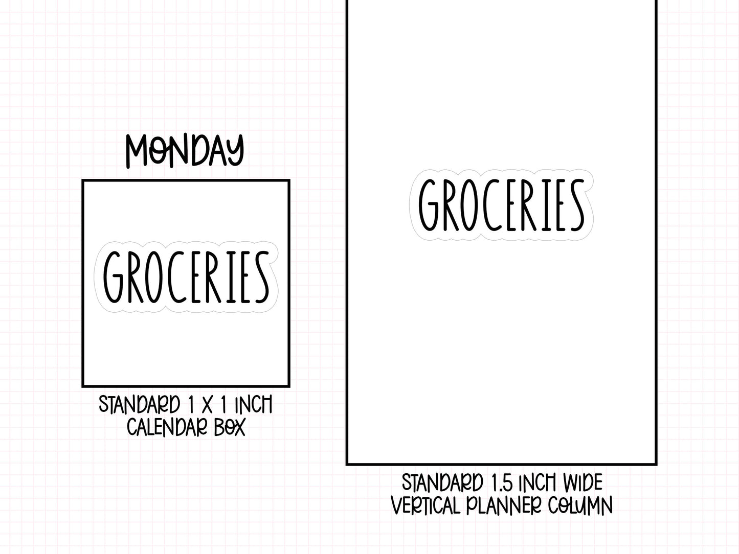 Groceries Planner Stickers | SC-14