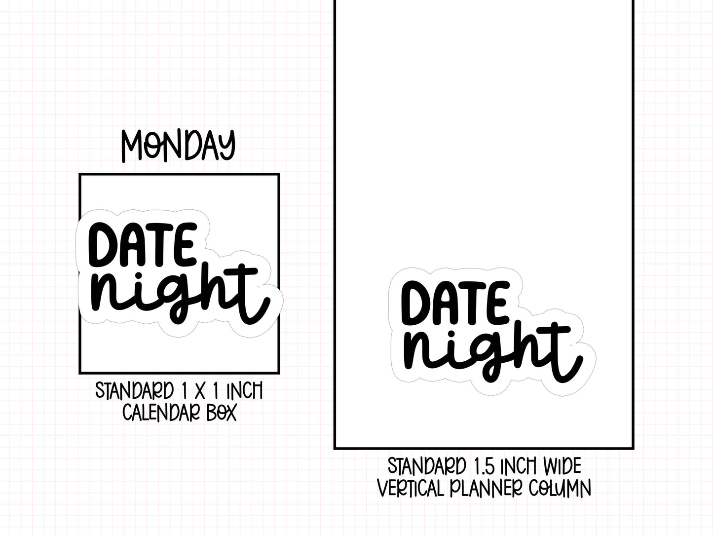 Date Night Planner Stickers | KS-08