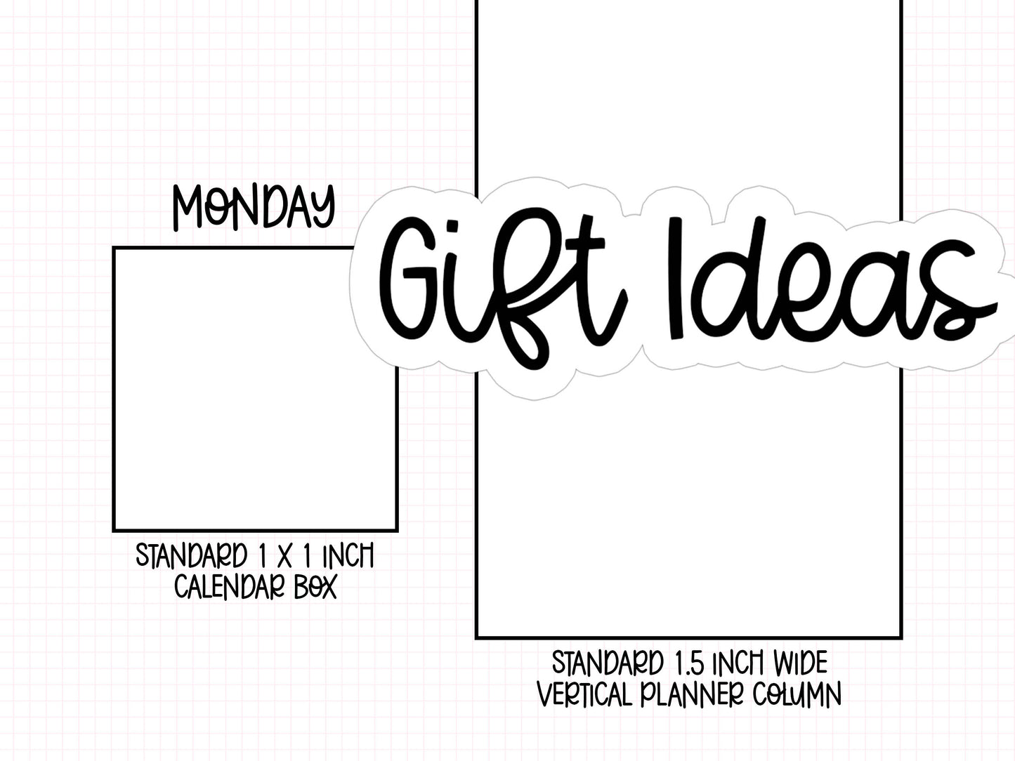 Gift Ideas Planner Stickers | MS-43