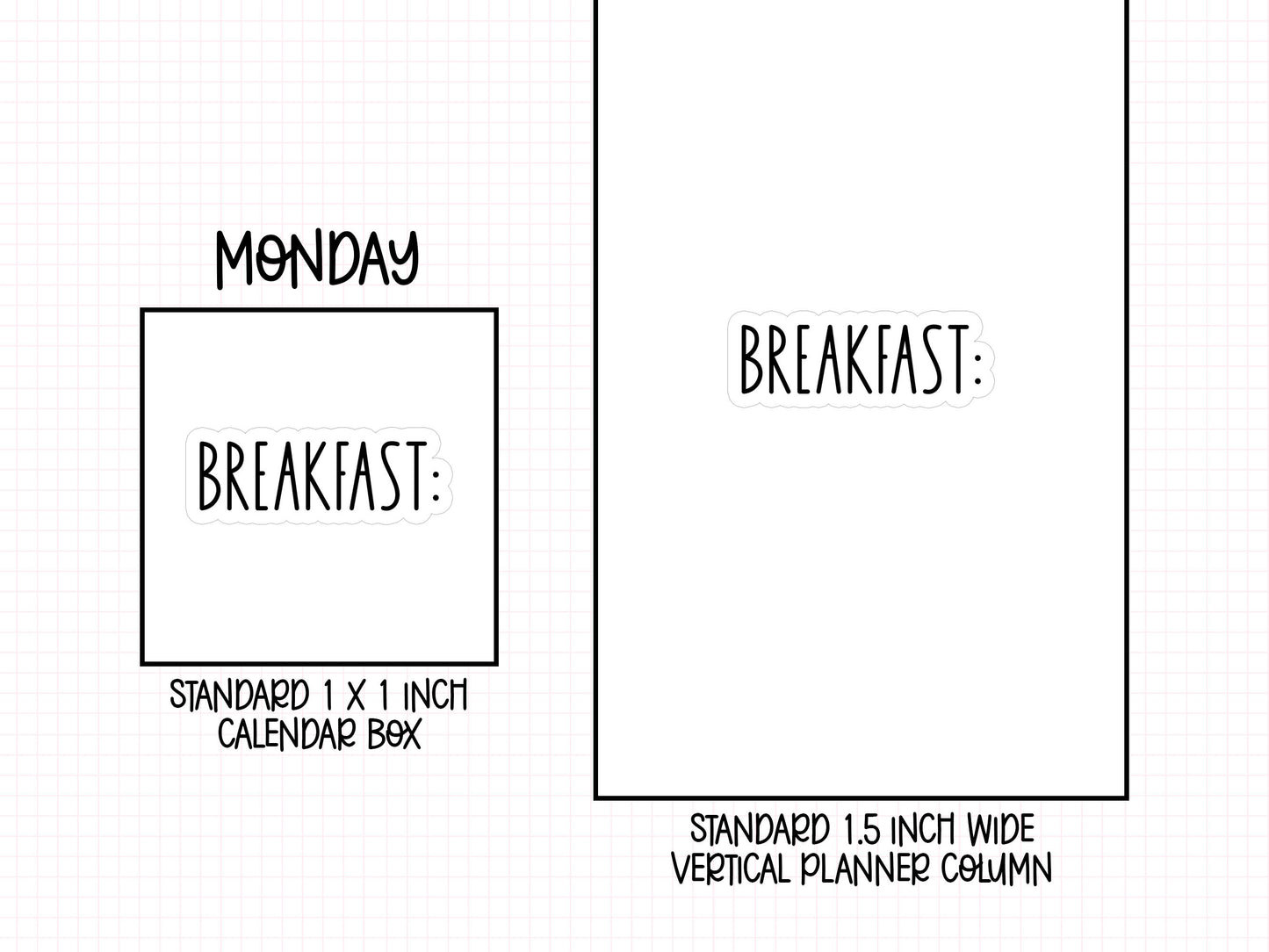 Breakfast Planner Stickers | SC-20