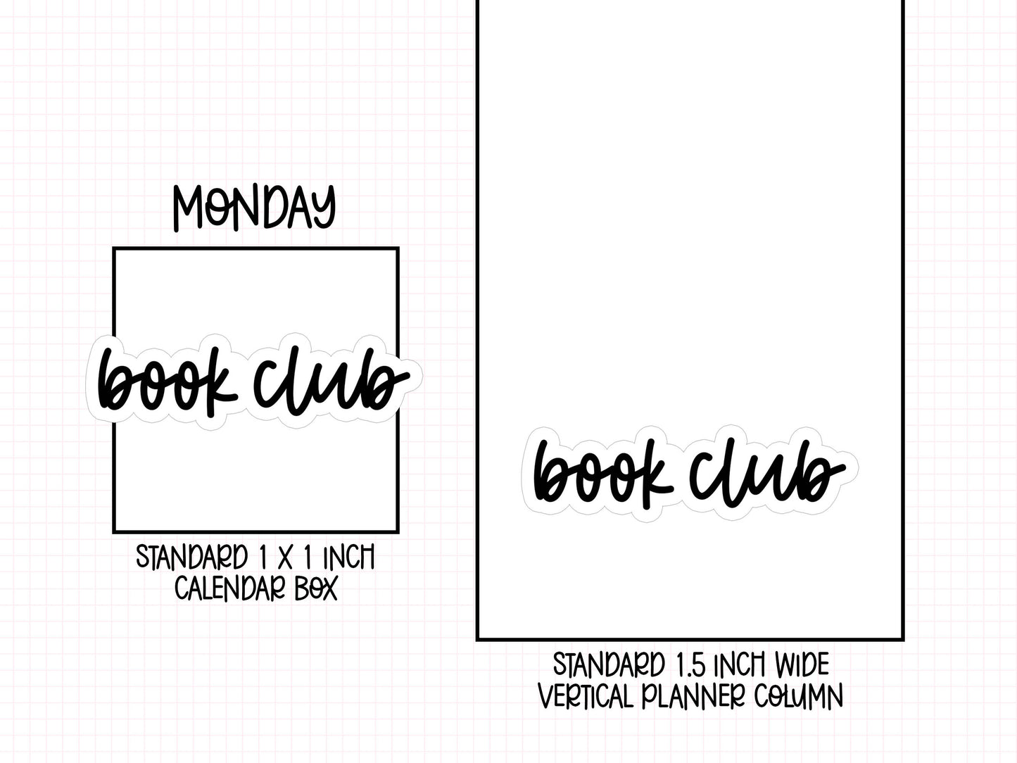 Book Club Planner Stickers | CS-012