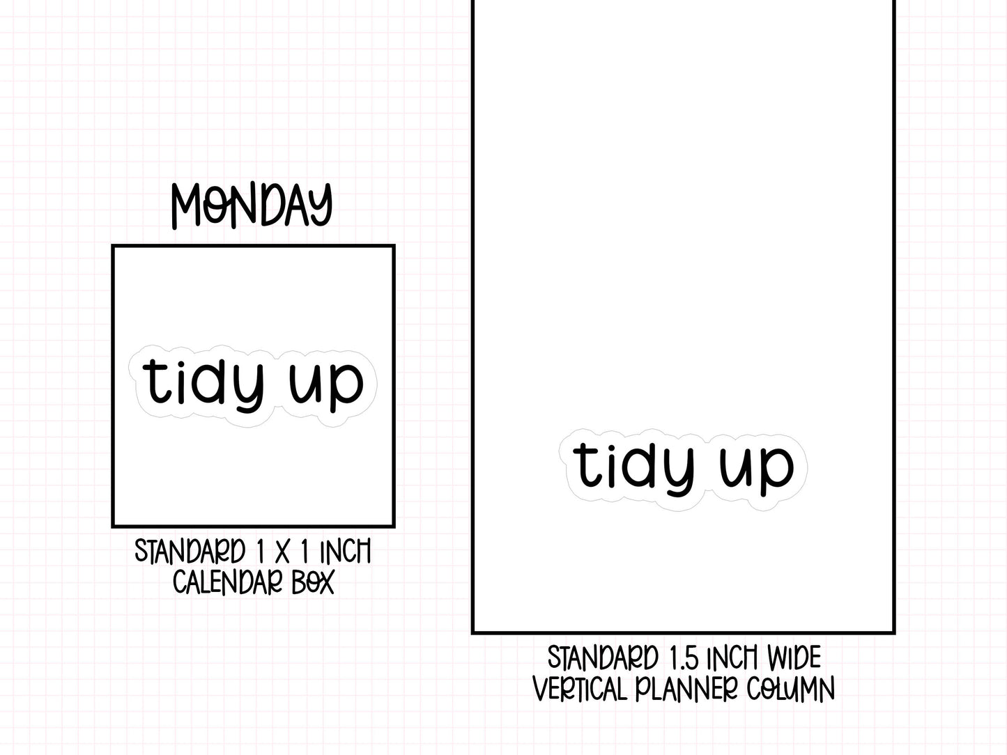Tidy Up Planner Stickers | LR-31