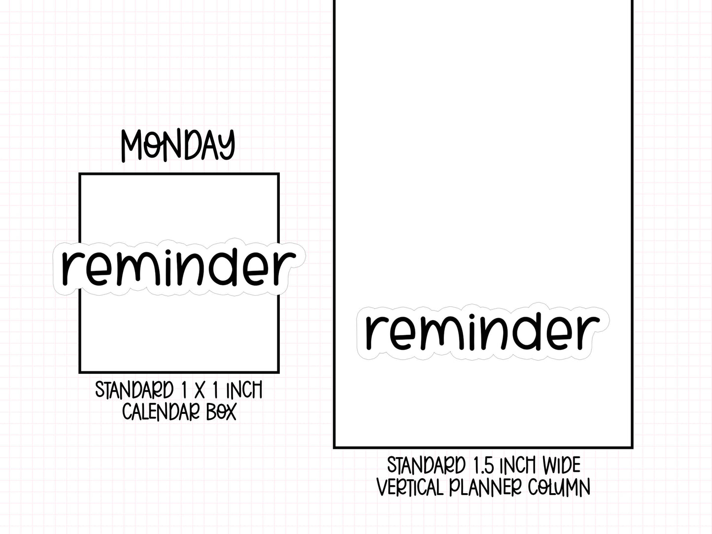 Reminder Planner Stickers | LR-06