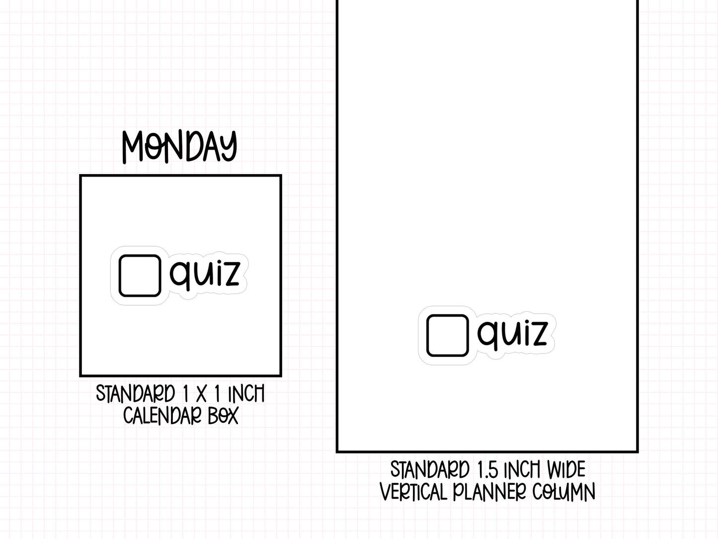 Quiz Planner Stickers | LR-16