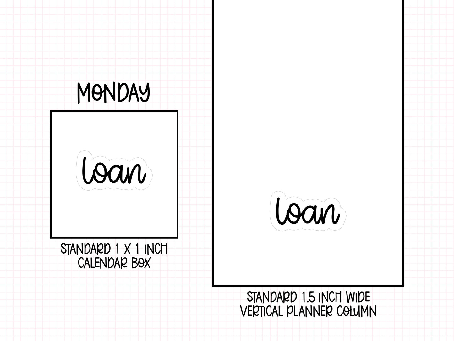 Loan Planner Stickers | MS-010