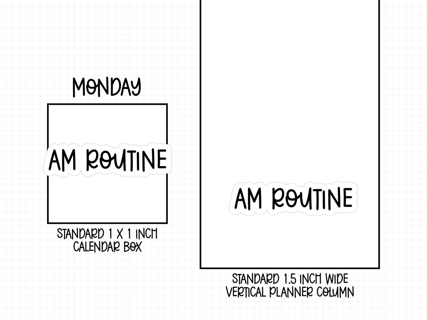 AM Routine Planner Stickers | AW-26
