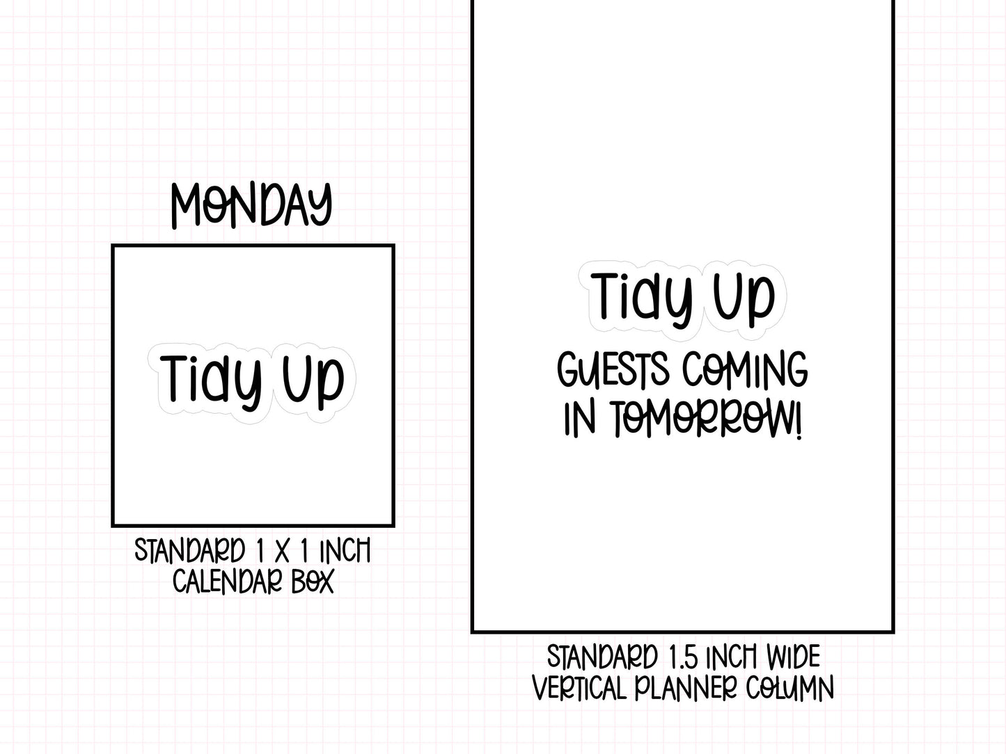 Tidy Up Planner Stickers | NYP-11