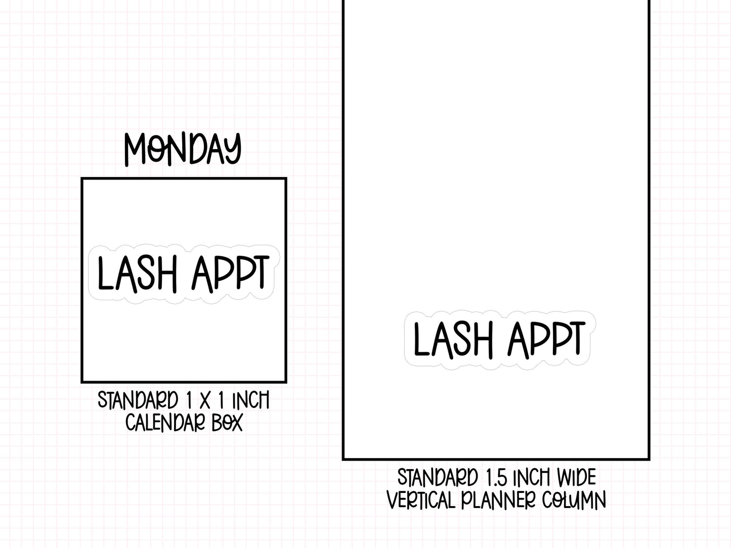 Lash Appt Planner Stickers | AW-21