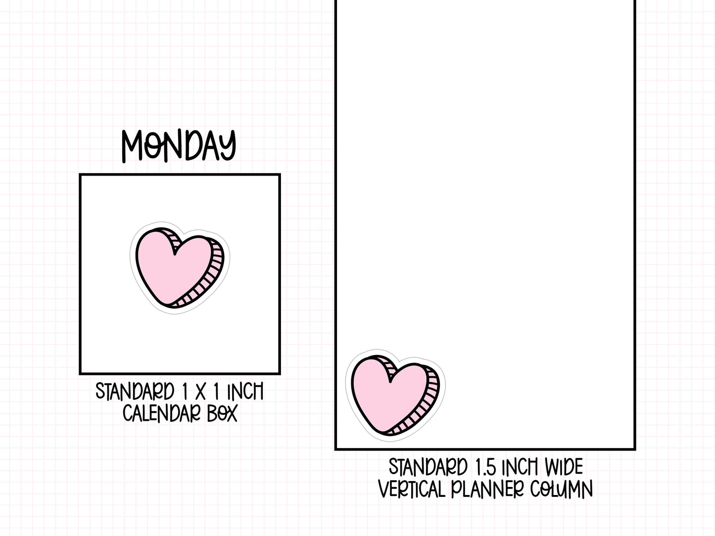 Heart Planner Stickers | IC-144