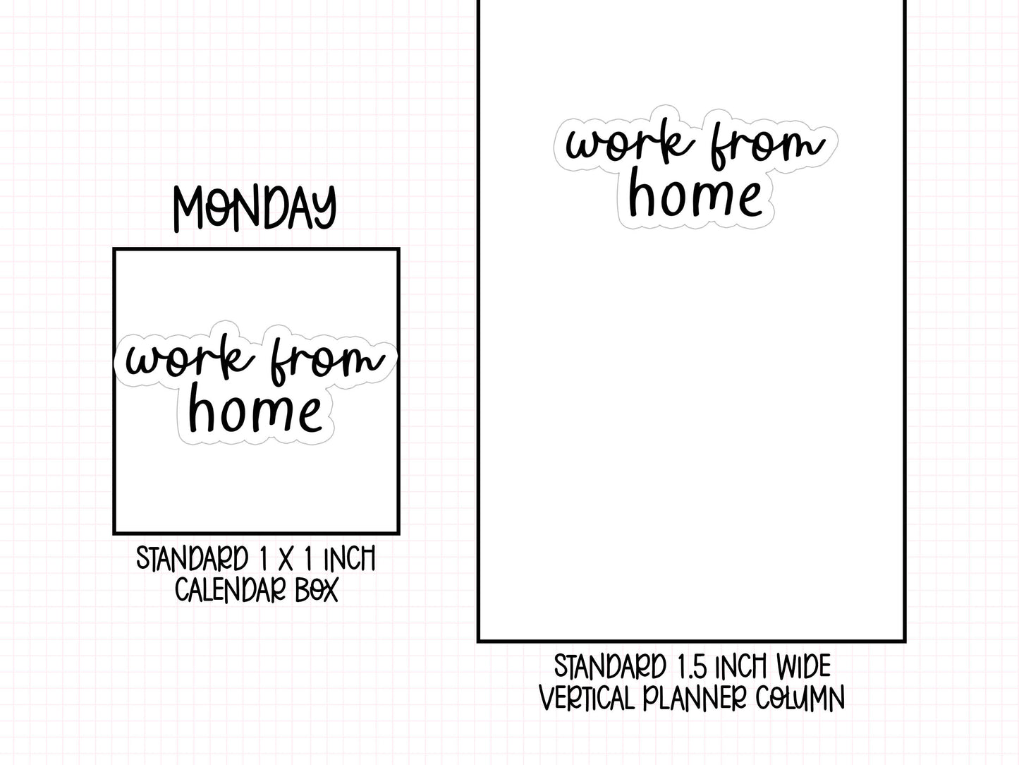 Work from Home Planner Stickers | AJ-05