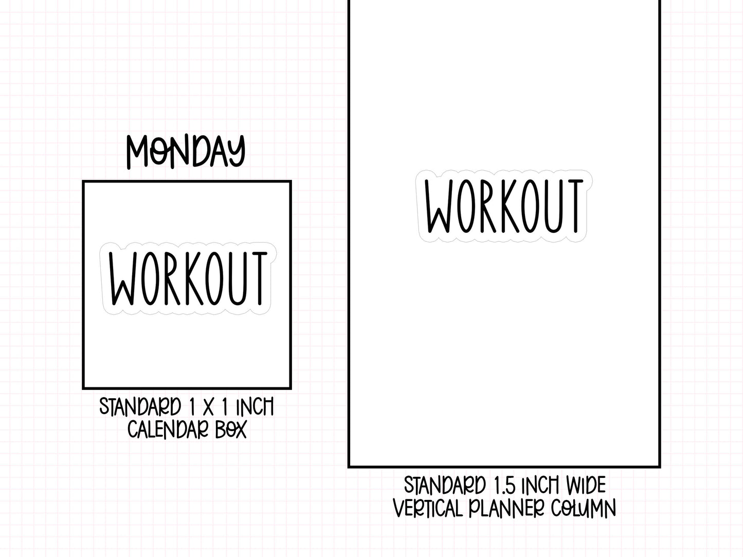 Workout Planner Stickers | SC-03