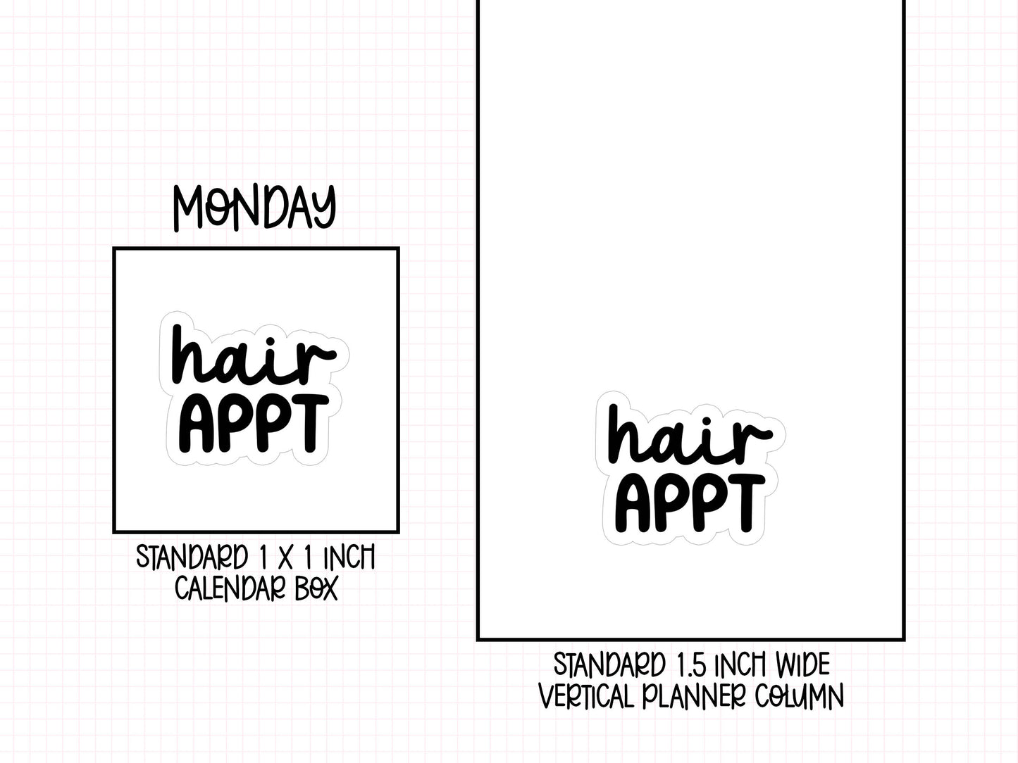Hair Appt Planner Stickers | KS-11