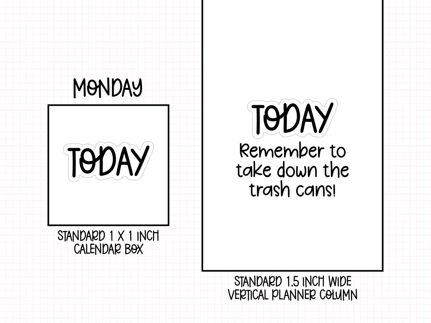 Today Planner Stickers | AW-06