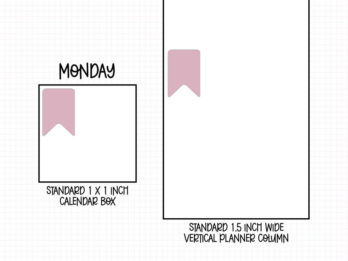 Medium Banner Planner Stickers | B-02