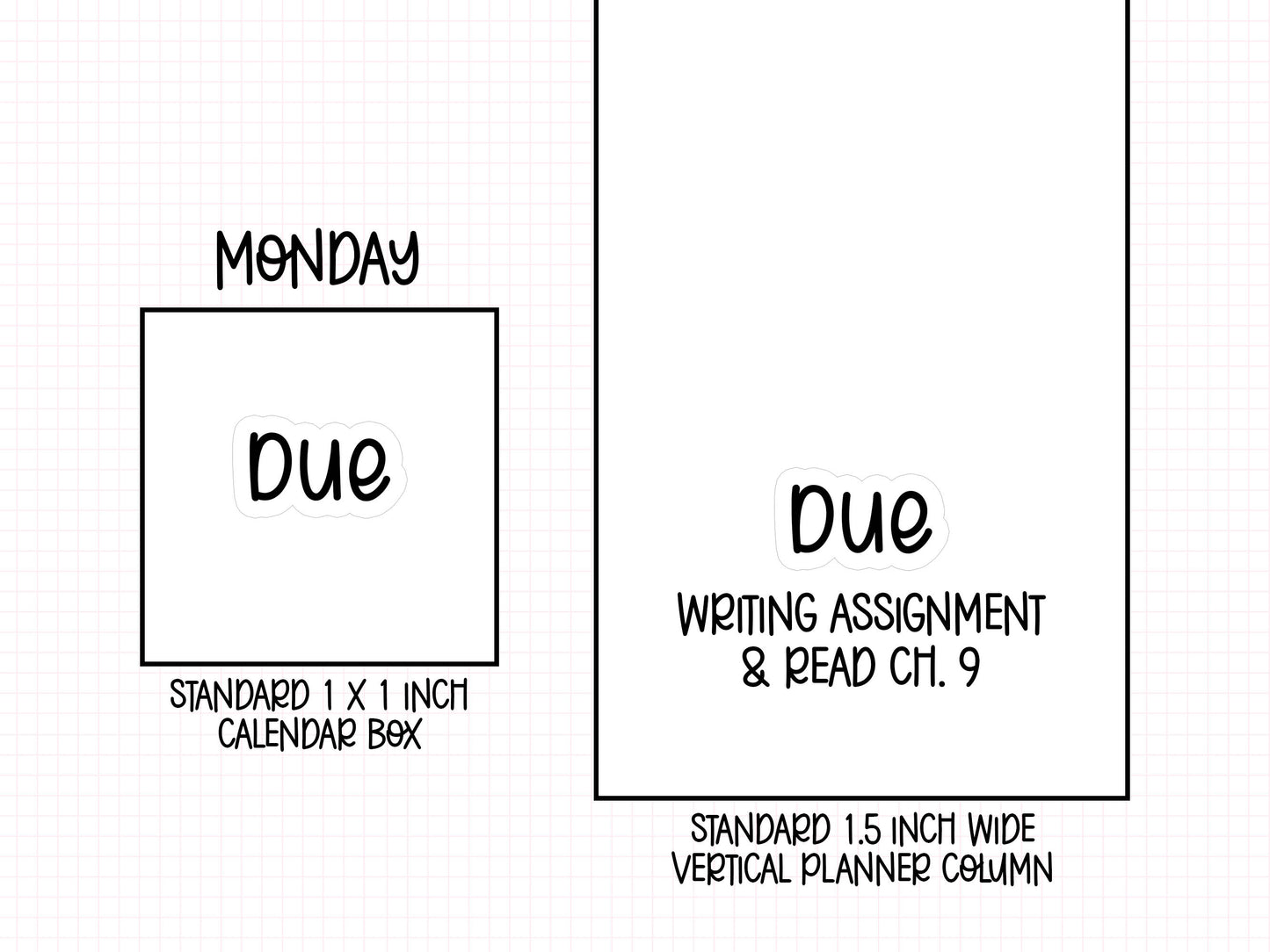 Due Planner Stickers | NYP-07